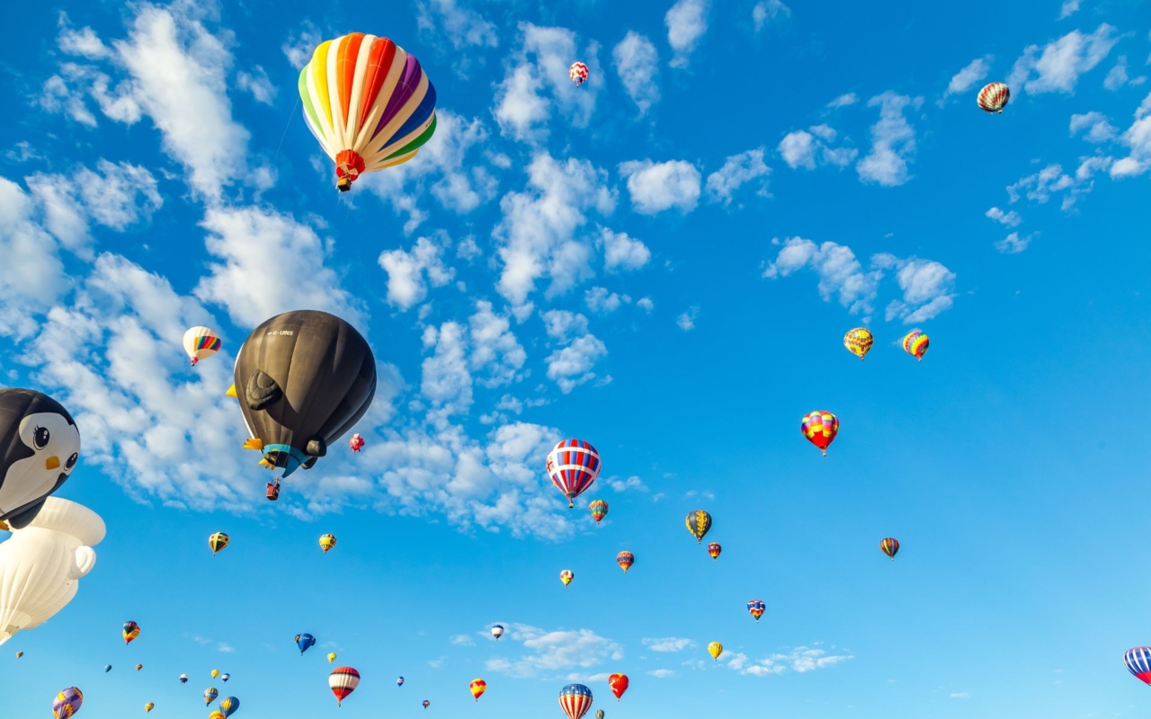 Hot air balloon festival, Leon, Mexico